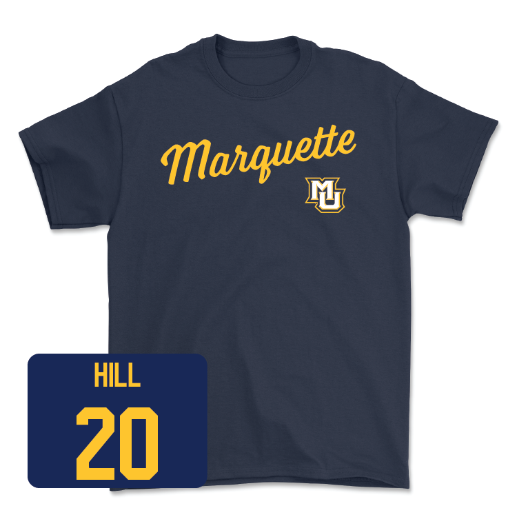 Navy Marquette Women's Basketball Jersey - Halle Vice – The