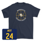 Navy Women's Basketball Hardwood Tee  - Ayuen Akot