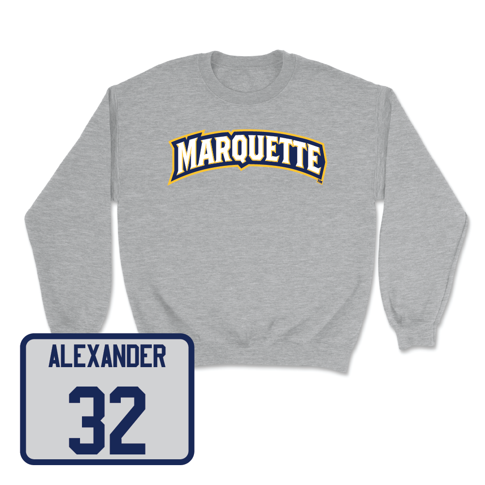 Sport Grey Women's Lacrosse Wordmark Crew  - Taylor Alexander