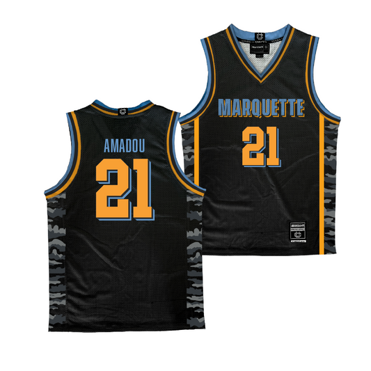 Marquette Men’s Basketball Players’ Edition Black Jersey - Alassane Amadou | #21