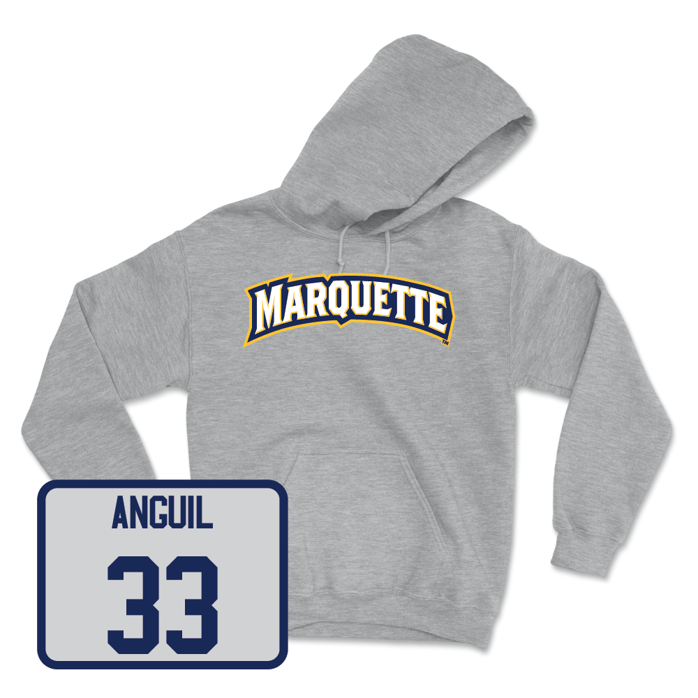 Sport Grey Men's Soccer Wordmark Hoodie  - Gabriel Anguil