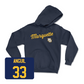 Navy Men's Soccer Script Hoodie  - Gabriel Anguil