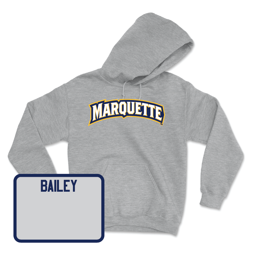 Sport Grey Track & Field Wordmark Hoodie - Josh Bailey