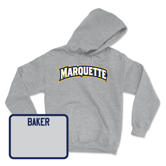 Sport Grey Track & Field Wordmark Hoodie  - Sanai Baker