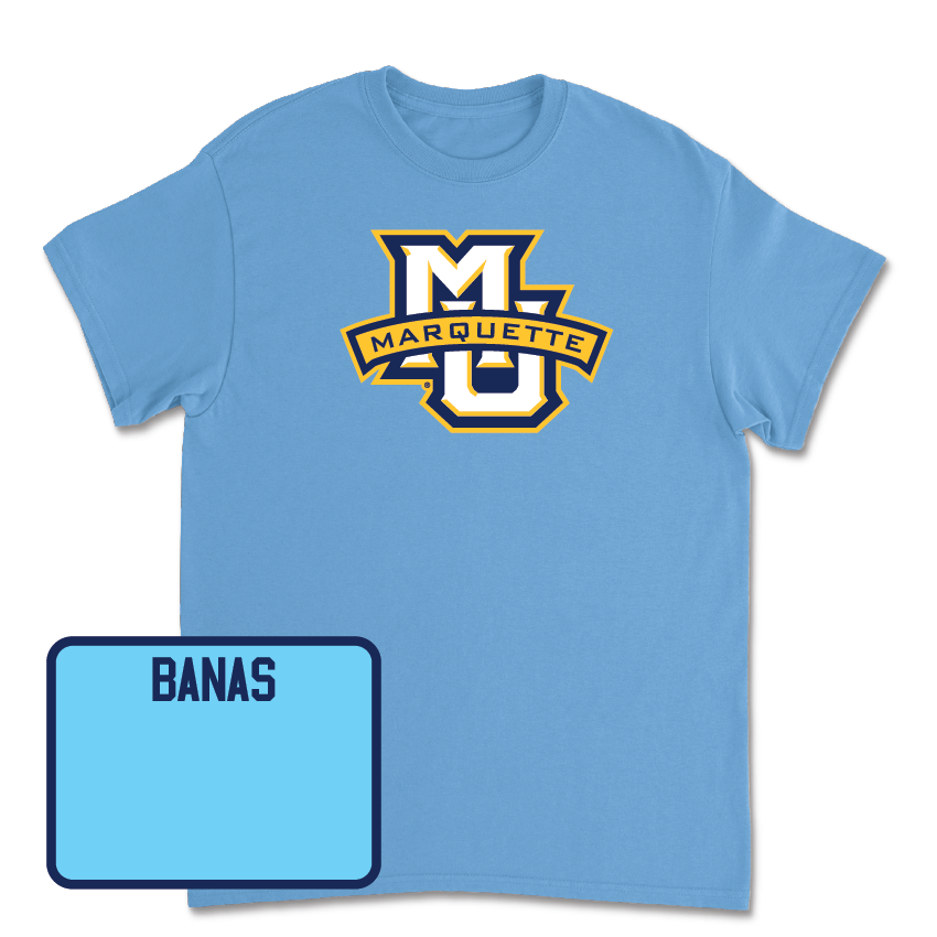 Championship Blue Men's Golf Marquette Tee - Ryan Banas