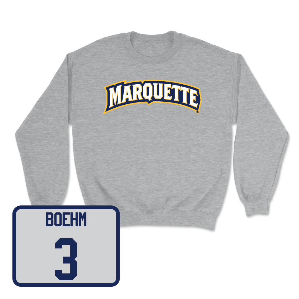 Sport Grey Women's Lacrosse Wordmark Crew  - Tessa Boehm