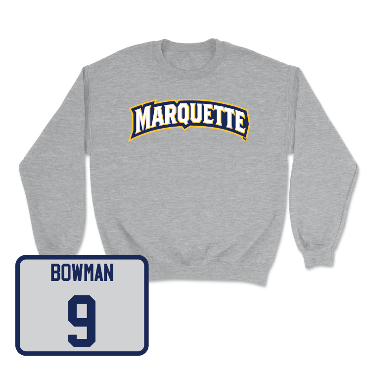 Sport Grey Men's Lacrosse Wordmark Crew - Andrew Bowman