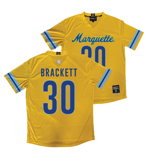 Gold Marquette Women's Lacrosse Jersey  - Abigail Brackett