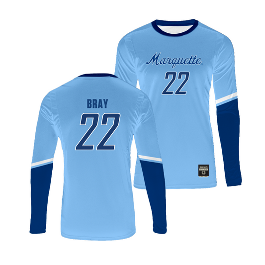 Championship Blue Marquette Women's Volleyball Jersey - Hattie Bray