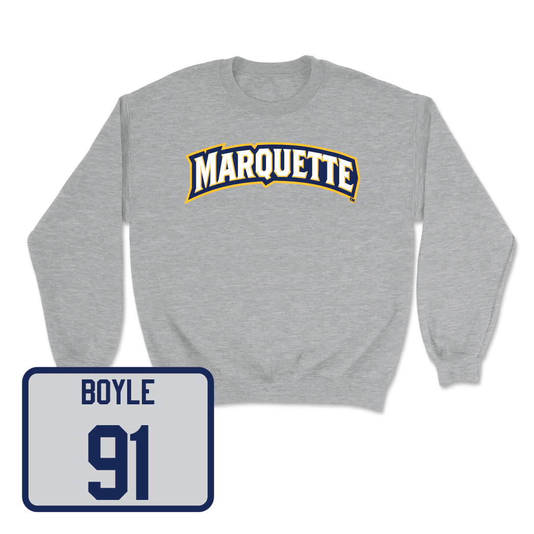 Sport Grey Men's Lacrosse Wordmark Crew - Brenden Boyle