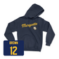 Navy Women's Lacrosse Script Hoodie - Campbell Brown