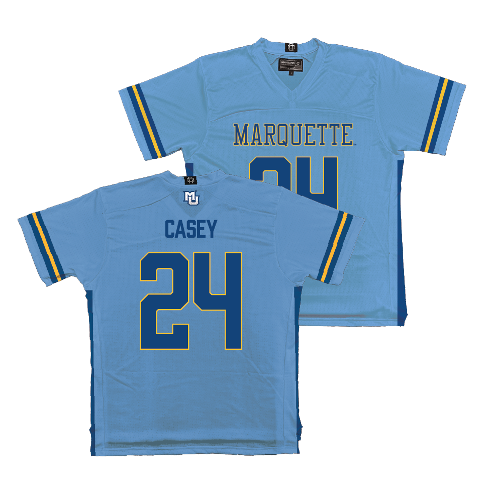 Championship Blue Marquette Men's Lacrosse Jersey - Thomas Casey