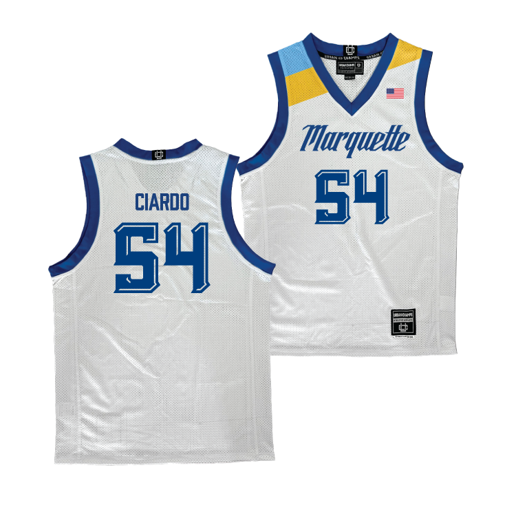 Marquette Men's Basketball White Jersey - Jake Ciardo