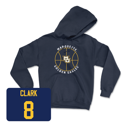 Navy Men's Basketball Hardwood Hoodie  - Joshua Clark