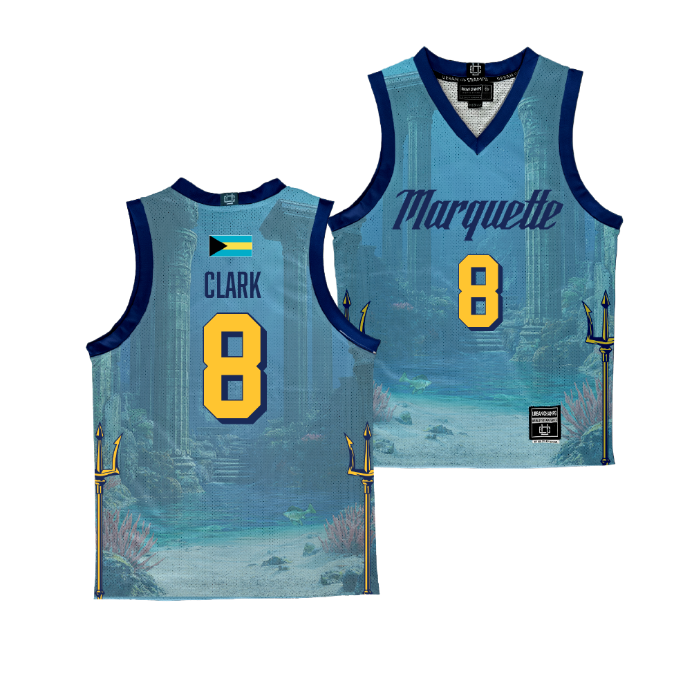 EXCLUSIVE: Marquette Bahamas Men’s Basketball Jersey - Joshua Clark | #8