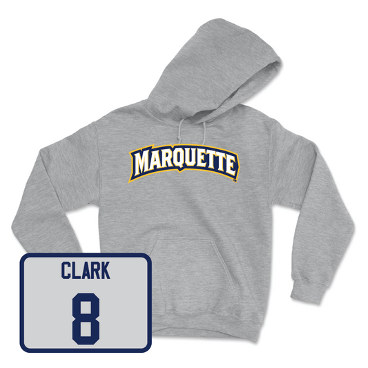 Sport Grey Men's Basketball Wordmark Hoodie  - Joshua Clark