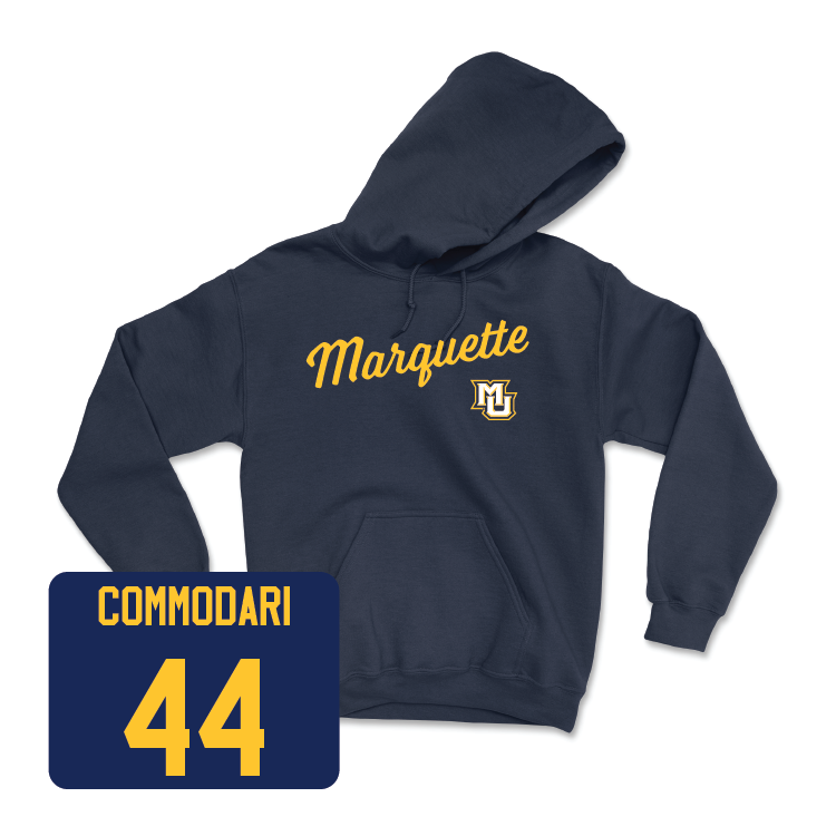 Navy Women's Lacrosse Script Hoodie - Adrianna Commodari