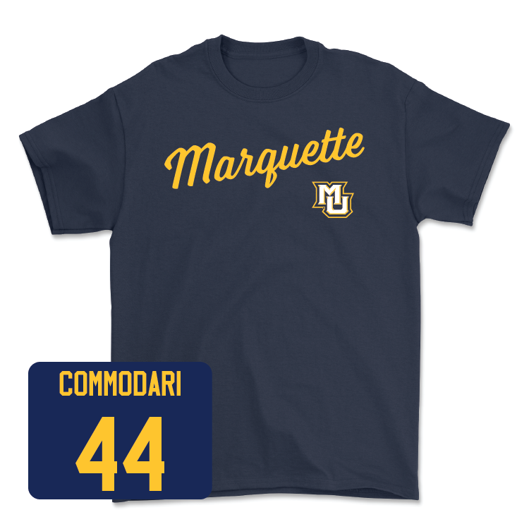 Navy Women's Lacrosse Script Tee - Adrianna Commodari