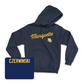 Navy Track & Field Script Hoodie  - Russell Czerwinski