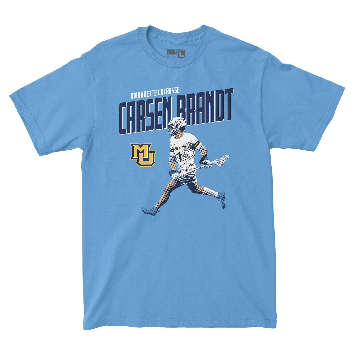 EXCLUSIVE RELEASE: Carsen Brandt Graphic Carolina Blue Tee