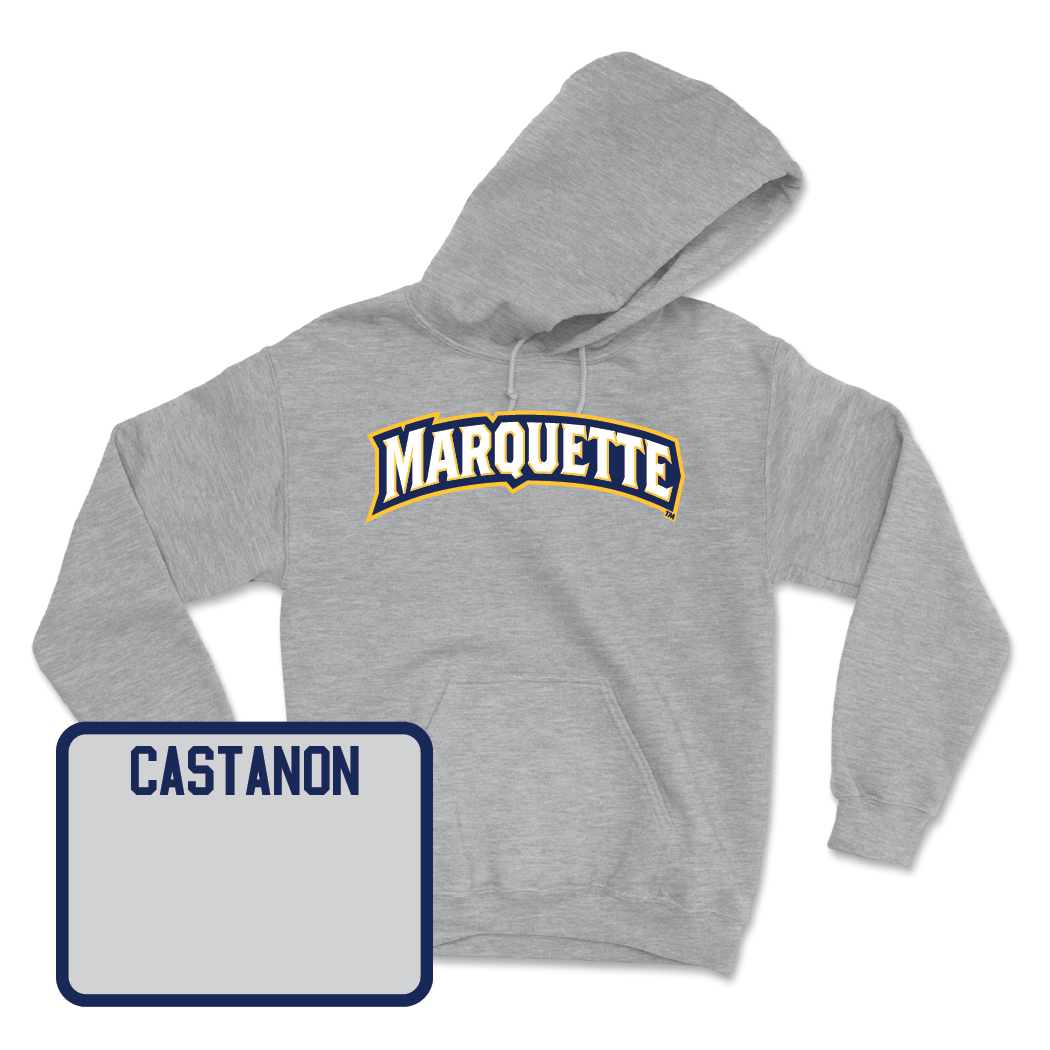 Sport Grey Track & Field Wordmark Hoodie - Pedro Castanon