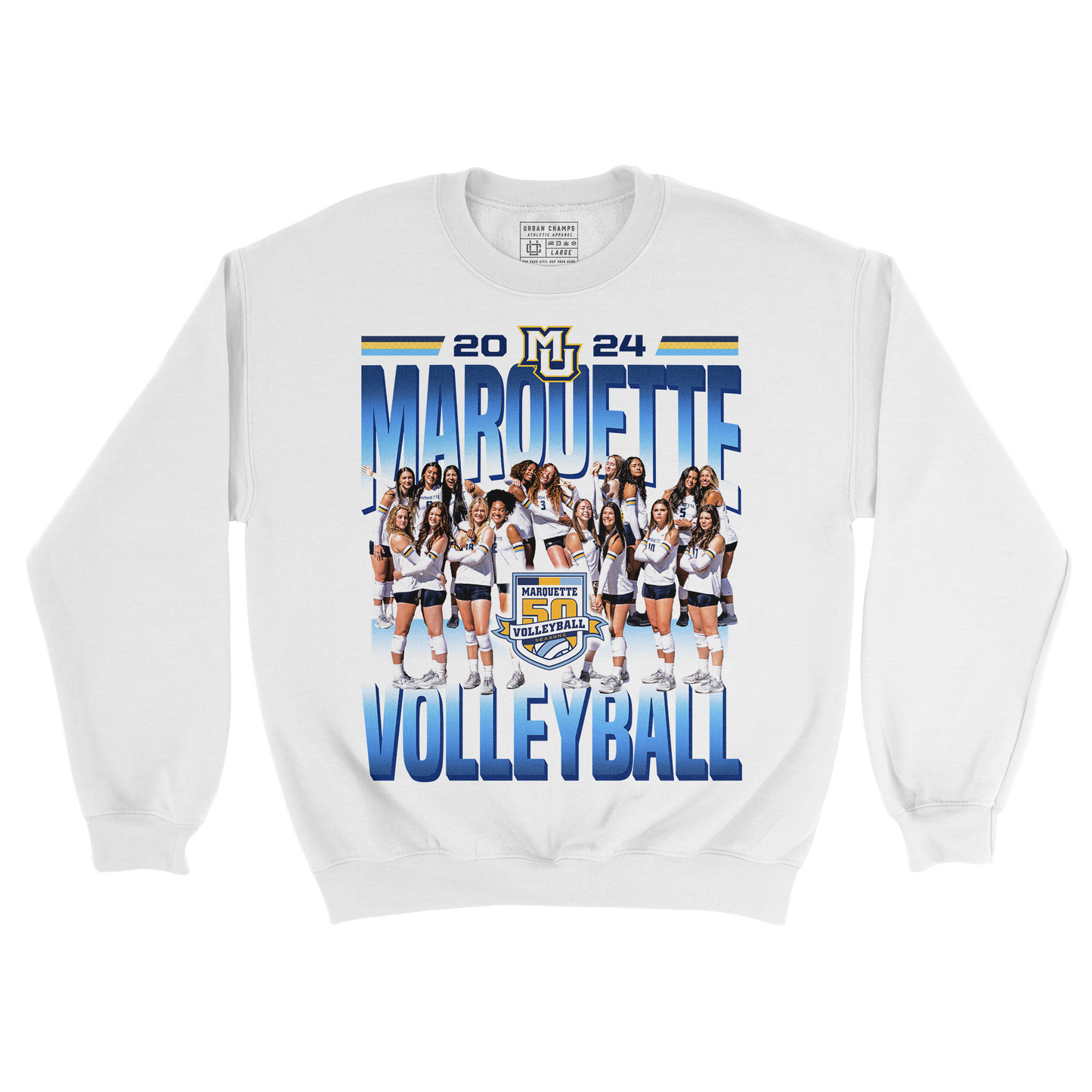 EXCLUSIVE RELEASE - Marquette Women's Volleyball Team Crew