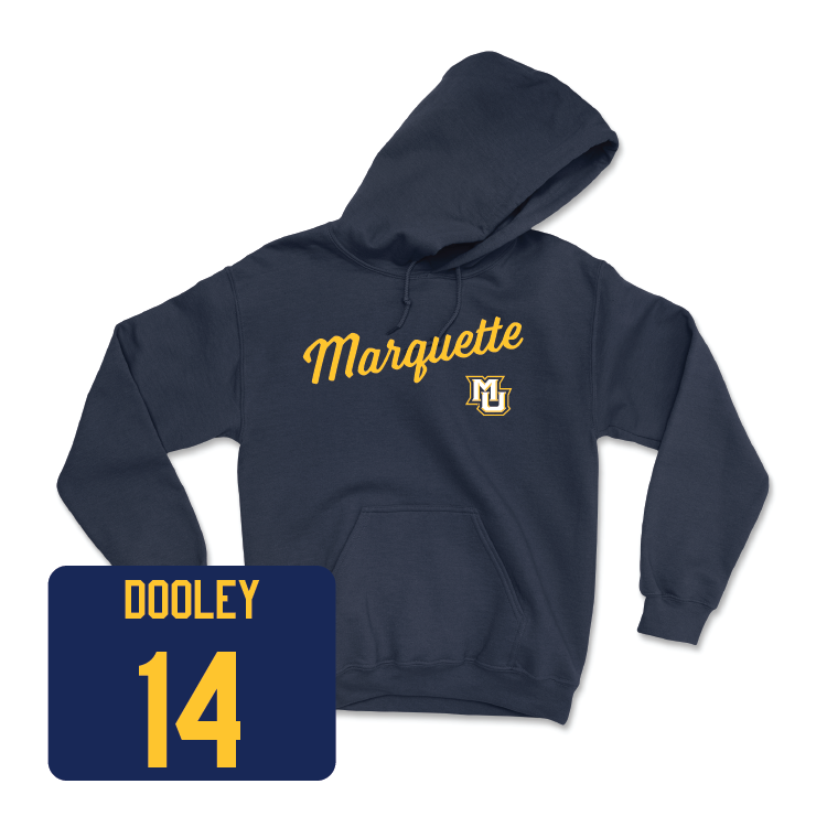 Navy Women's Lacrosse Script Hoodie - Eileen Dooley