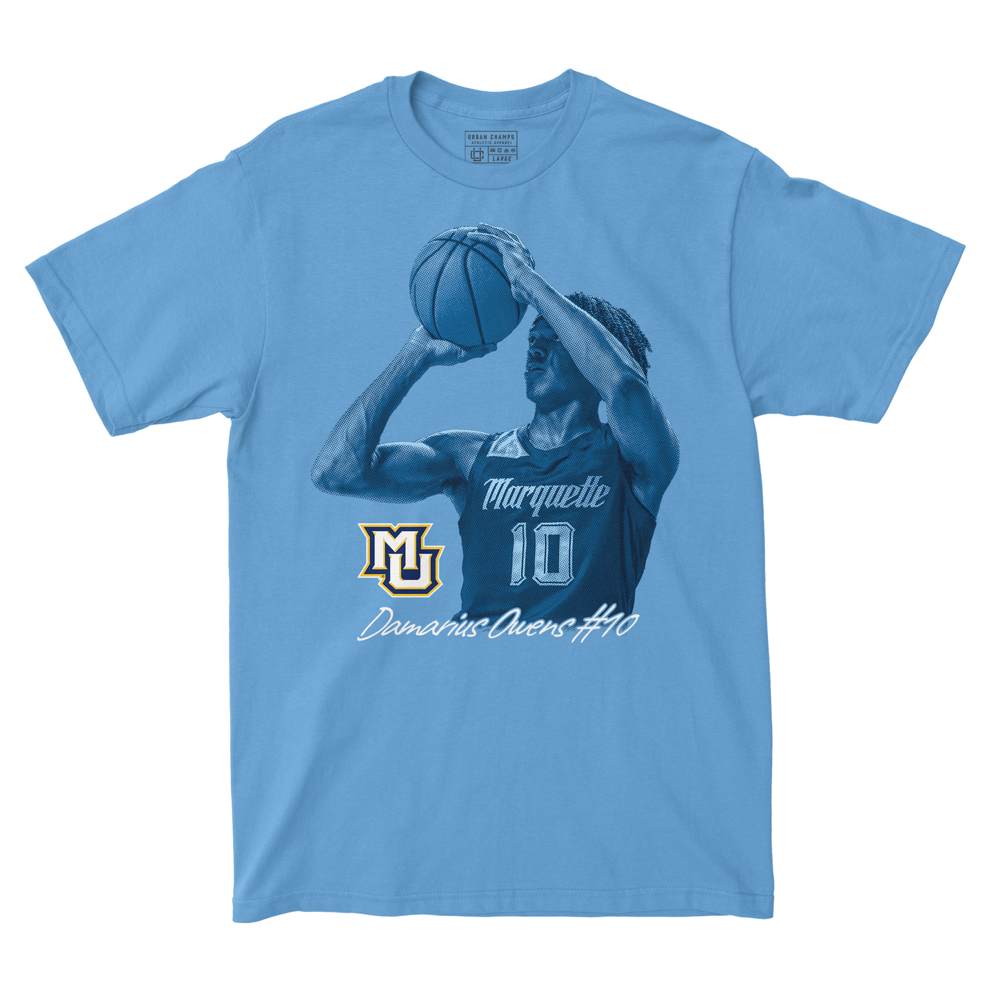 EXCLUSIVE RELEASE: Damarius Owens Portrait Carolina Blue Tee