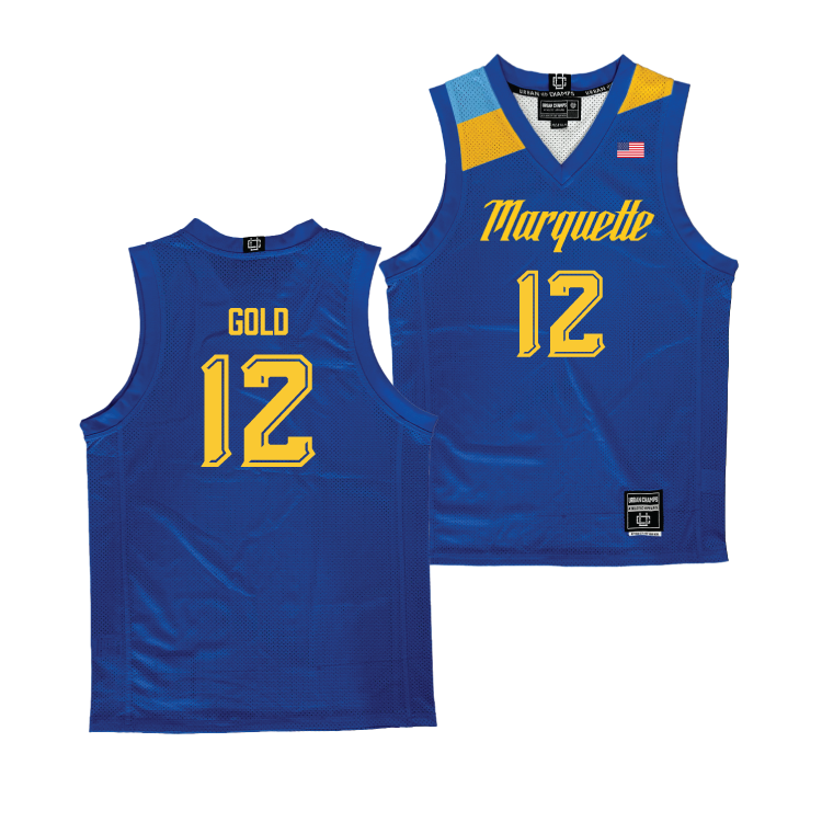 Navy Marquette Men's Basketball Jersey - Ben Gold