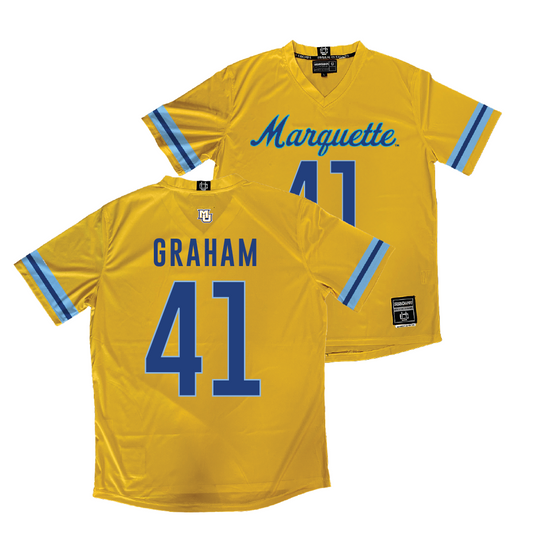 Gold Marquette Women's Lacrosse Jersey  - Addyson Graham