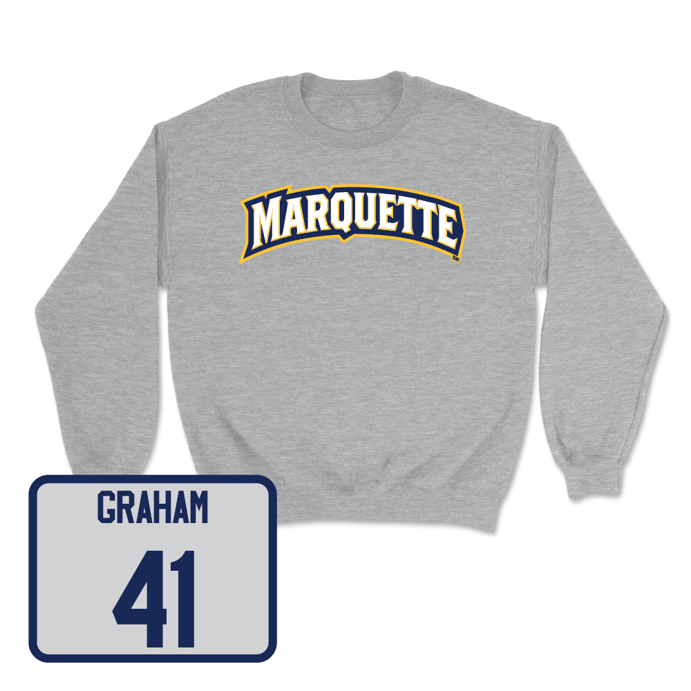 Sport Grey Women's Lacrosse Wordmark Crew  - Addyson Graham