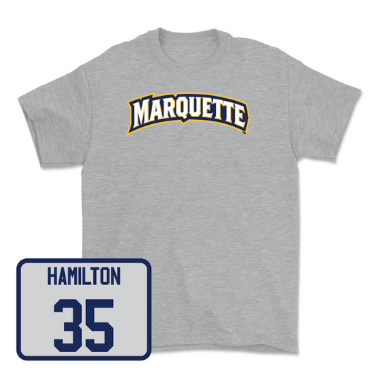 Sport Grey Men's Basketball Wordmark Tee - Caedin Hamilton