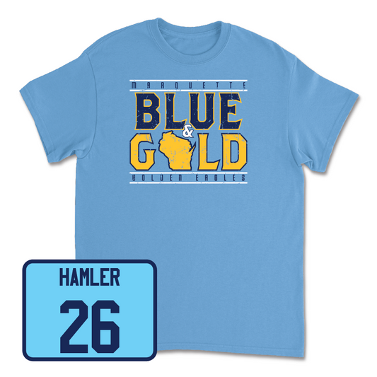 Championship Blue Men's Soccer State Tee  - Clayton Hamler