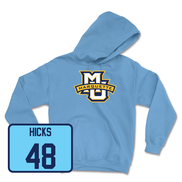 Championship Blue Men's Lacrosse Marquette Hoodie - Calvin Hicks