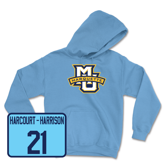 Championship Blue Men's Soccer Marquette Hoodie - Ben Harcourt-Harrison