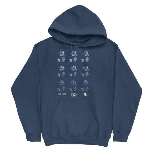 EXCLUSIVE RELEASE: Kameron Jones Patterned Navy Hoodie