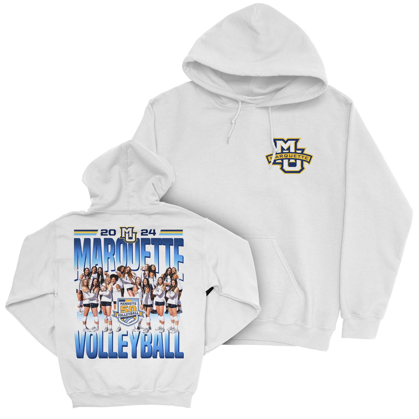 EXCLUSIVE RELEASE - Marquette Women's Volleyball Team Hoodie