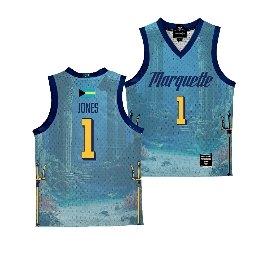 EXCLUSIVE: Marquette Bahamas Men’s Basketball Jersey - Kameron Jones | #1