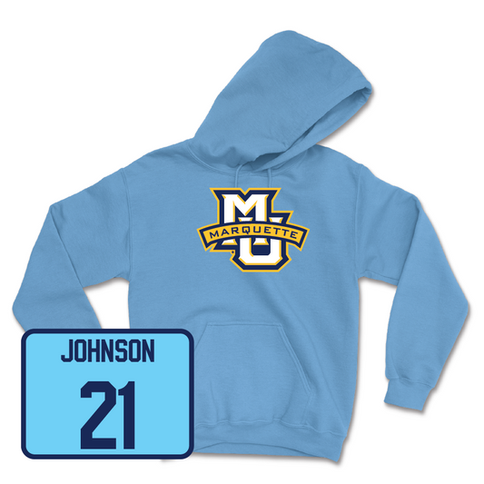 Championship Blue Men's Lacrosse Marquette Hoodie - Bradley Johnson