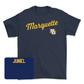 Navy Track & Field Script Tee - Justin Juniel