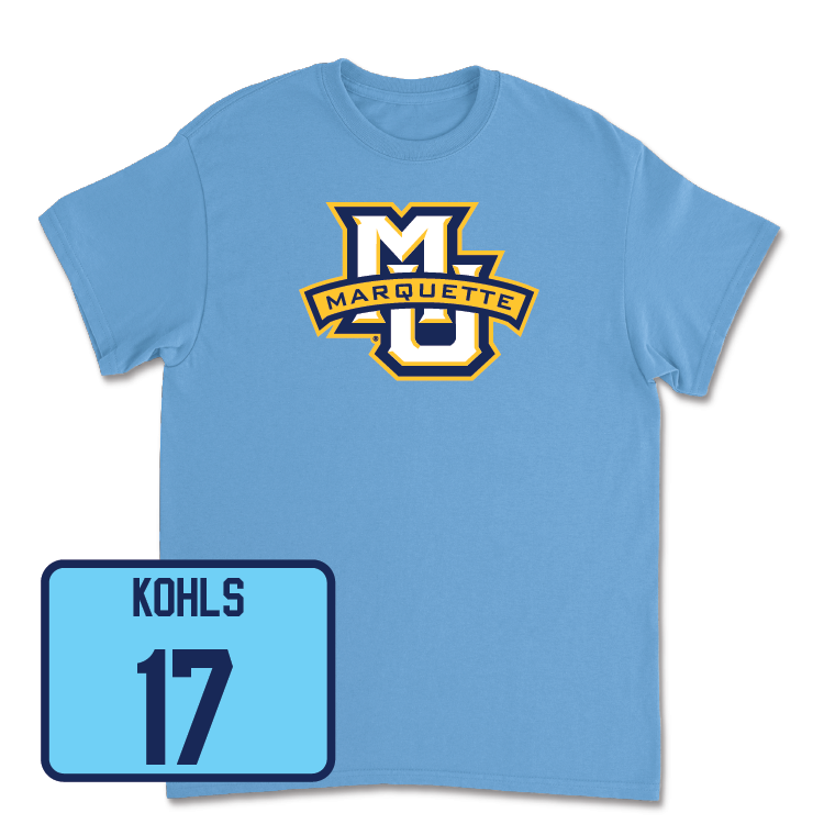 Championship Blue Men's Lacrosse Marquette Tee - Kaiden Kohls