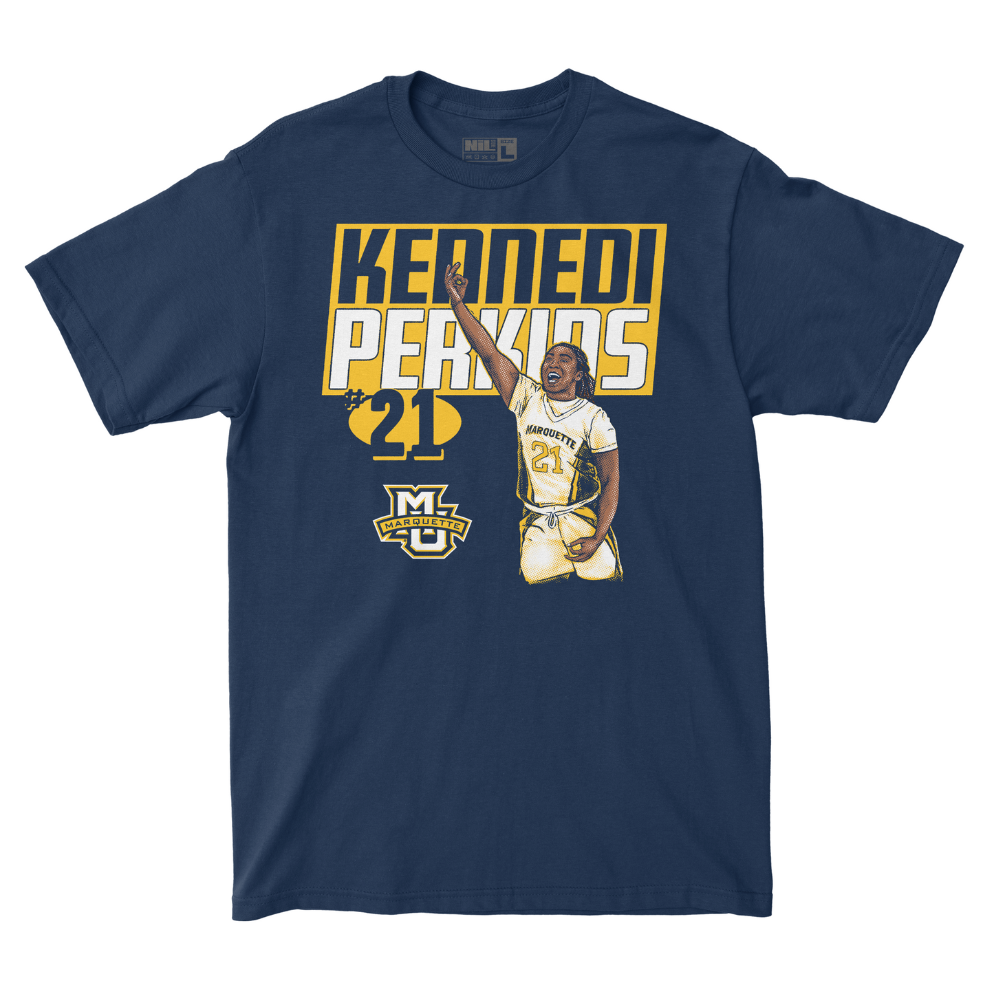 EXCLUSIVE RELEASE: Kennedi Perkins Illustrated Navy Tee