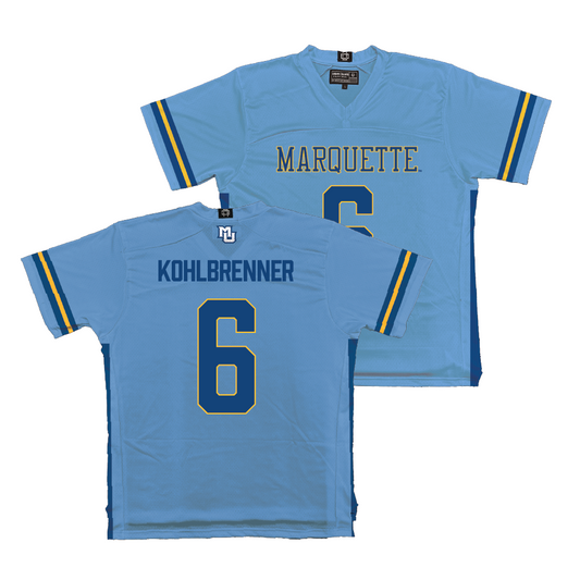 Championship Blue Marquette Men's Lacrosse Jersey - Andrew Kohlbrenner | #28