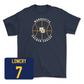 Navy Men's Basketball Hardwood Tee - Zaide Lowery