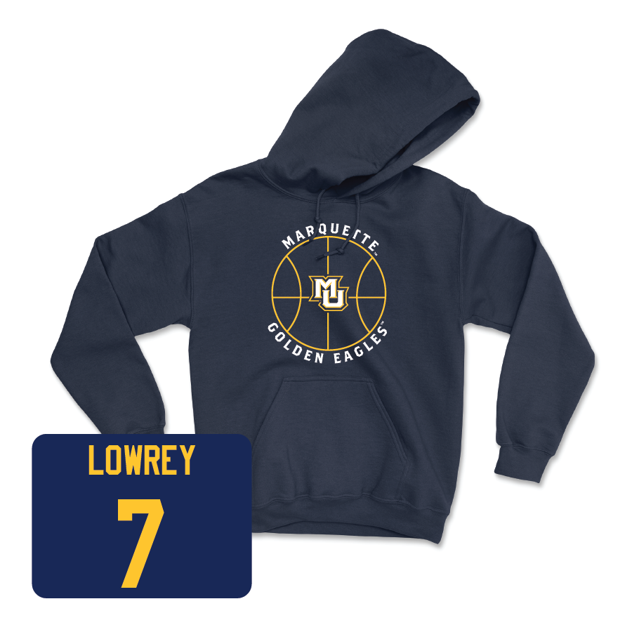 Navy Men's Basketball Hardwood Hoodie - Zaide Lowery