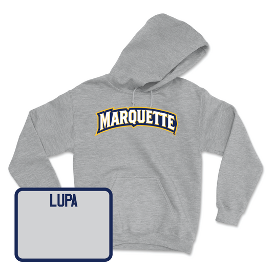 Sport Grey Track & Field Wordmark Hoodie  - Natalie Lupa