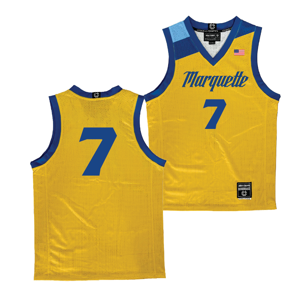 Gold Marquette Men's Basketball Jersey