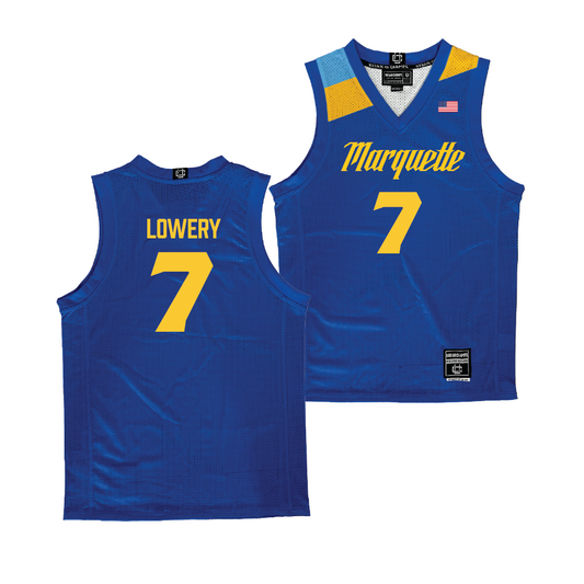 Navy Marquette Men's Basketball Jersey