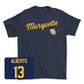 Navy Women's Soccer Script Tee - Carina Murphy