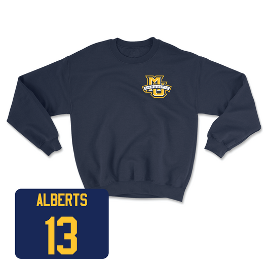 Navy Women's Soccer Classic Crew Youth Small / Adrianna Alberts | #13